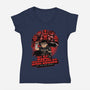Manga Warrior Enemies-Womens-V-Neck-Tee-Studio Mootant