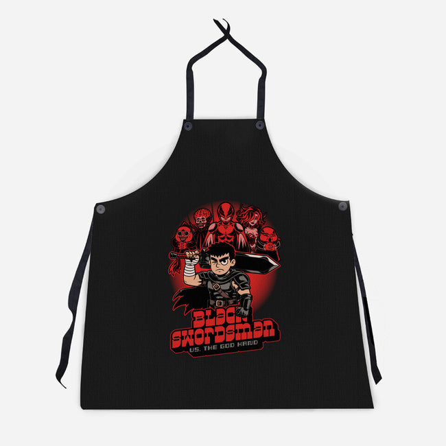 Manga Warrior Enemies-Unisex-Kitchen-Apron-Studio Mootant
