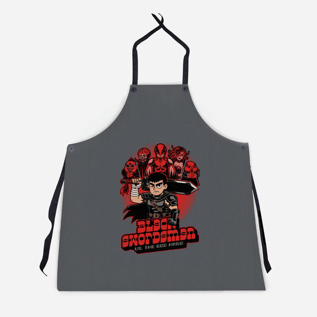 Manga Warrior Enemies-Unisex-Kitchen-Apron-Studio Mootant