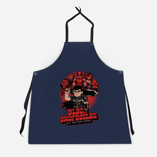 Manga Warrior Enemies-Unisex-Kitchen-Apron-Studio Mootant
