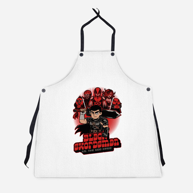 Manga Warrior Enemies-Unisex-Kitchen-Apron-Studio Mootant