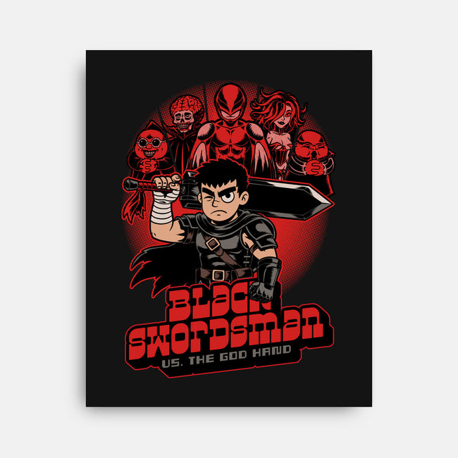 Manga Warrior Enemies-None-Stretched-Canvas-Studio Mootant