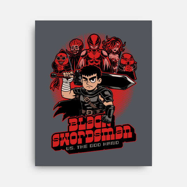 Manga Warrior Enemies-None-Stretched-Canvas-Studio Mootant