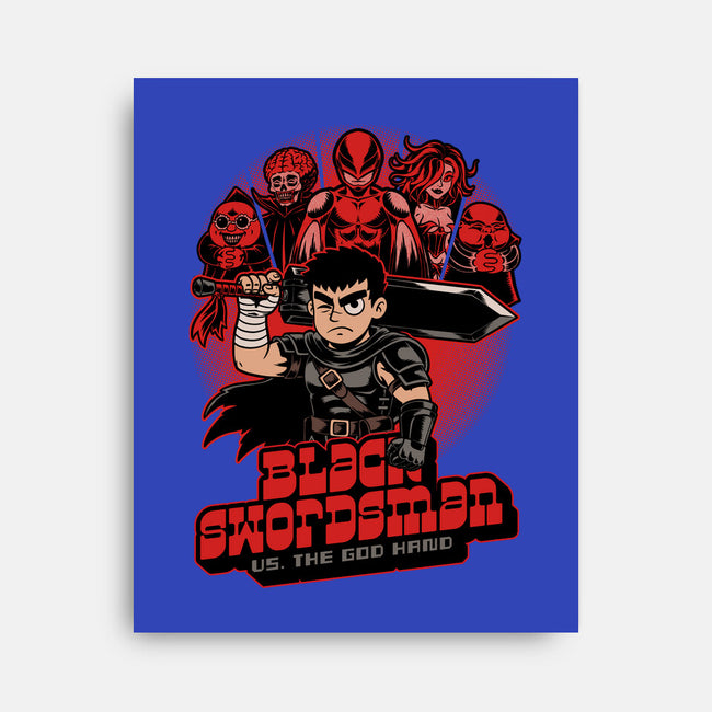 Manga Warrior Enemies-None-Stretched-Canvas-Studio Mootant