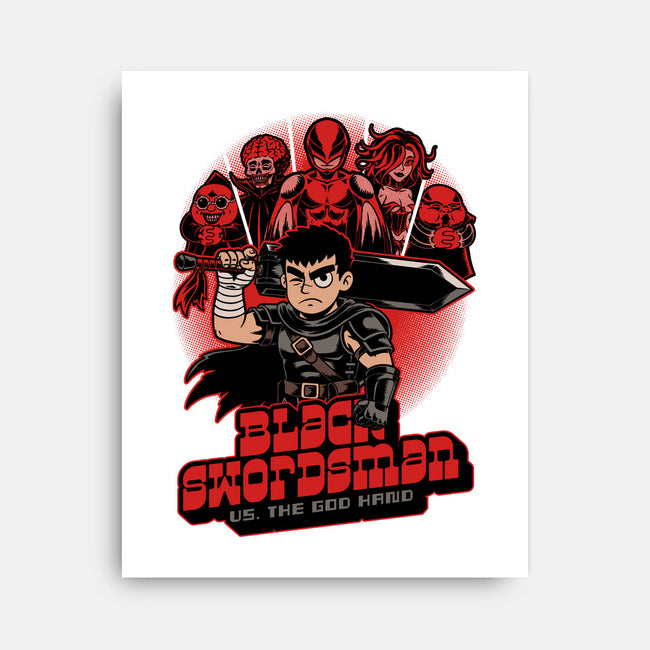 Manga Warrior Enemies-None-Stretched-Canvas-Studio Mootant