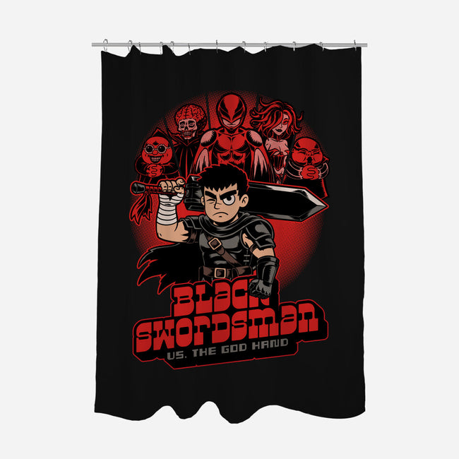 Manga Warrior Enemies-None-Polyester-Shower Curtain-Studio Mootant