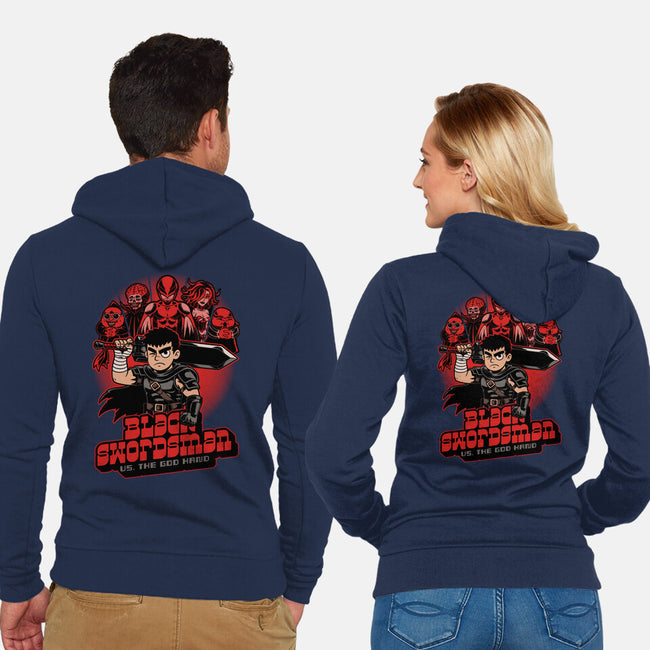 Manga Warrior Enemies-Unisex-Zip-Up-Sweatshirt-Studio Mootant