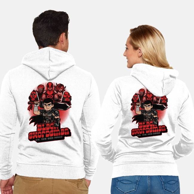 Manga Warrior Enemies-Unisex-Zip-Up-Sweatshirt-Studio Mootant