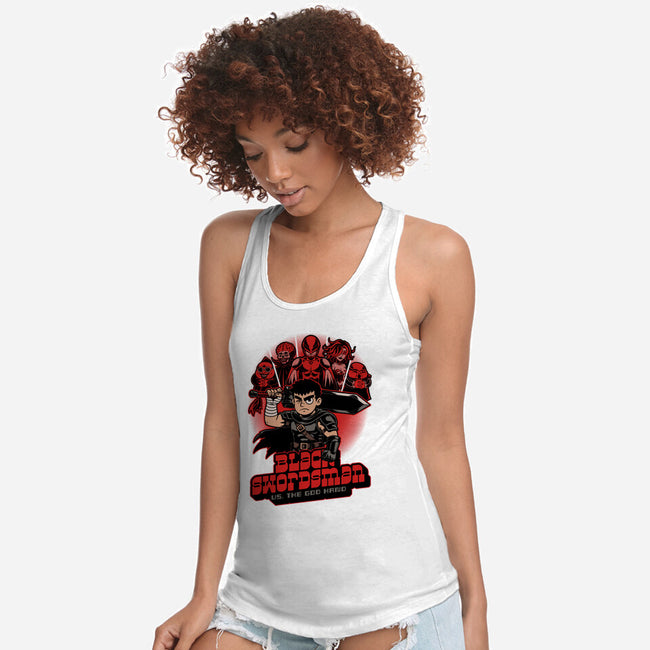 Manga Warrior Enemies-Womens-Racerback-Tank-Studio Mootant