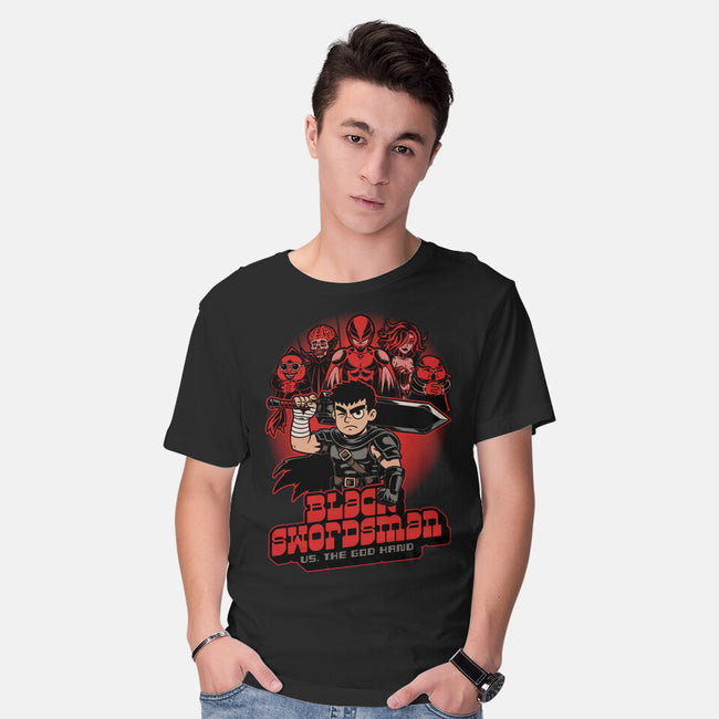 Manga Warrior Enemies-Mens-Basic-Tee-Studio Mootant