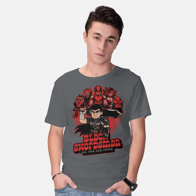 Manga Warrior Enemies-Mens-Basic-Tee-Studio Mootant