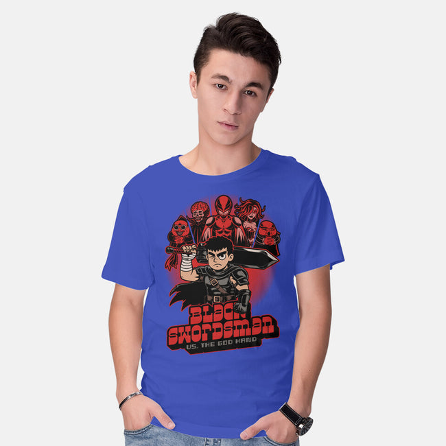 Manga Warrior Enemies-Mens-Basic-Tee-Studio Mootant