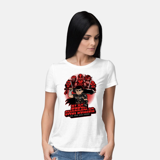 Manga Warrior Enemies-Womens-Basic-Tee-Studio Mootant