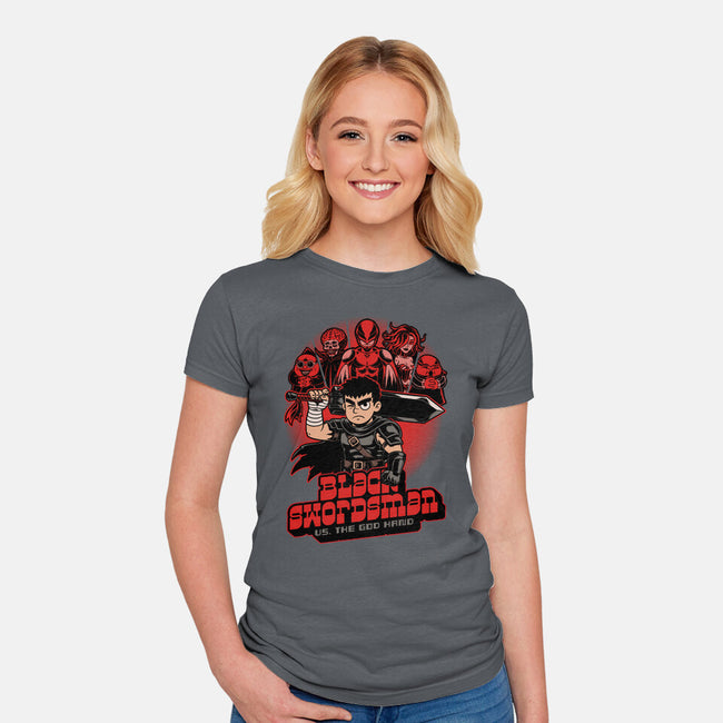 Manga Warrior Enemies-Womens-Fitted-Tee-Studio Mootant