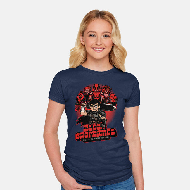 Manga Warrior Enemies-Womens-Fitted-Tee-Studio Mootant