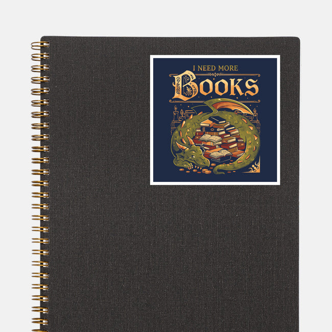 I Need More Books-None-Glossy-Sticker-eduely