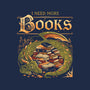 I Need More Books-Womens-V-Neck-Tee-eduely