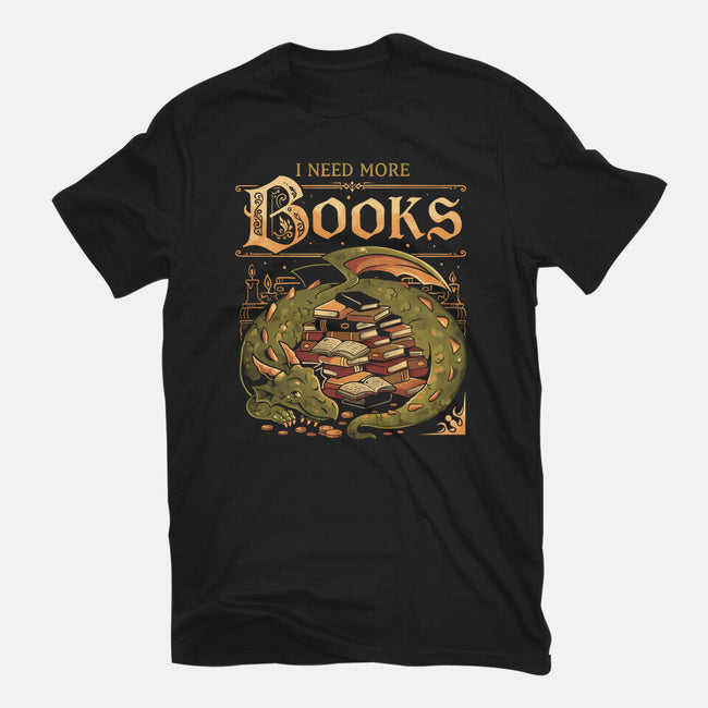 I Need More Books-Womens-Fitted-Tee-eduely