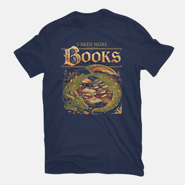 I Need More Books-Womens-Fitted-Tee-eduely