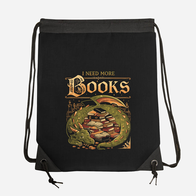I Need More Books-None-Drawstring-Bag-eduely