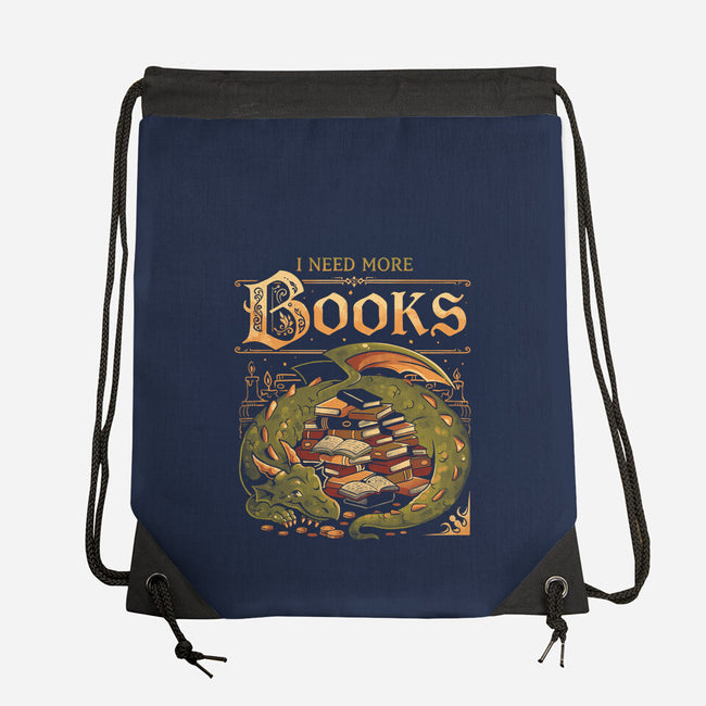 I Need More Books-None-Drawstring-Bag-eduely