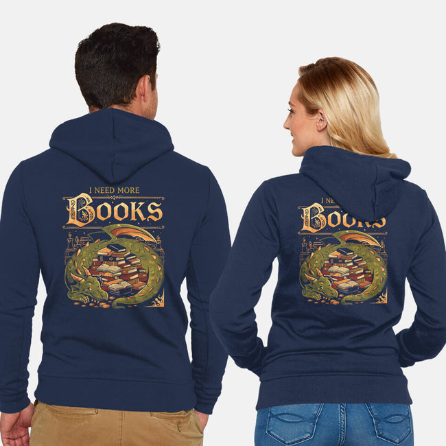 I Need More Books-Unisex-Zip-Up-Sweatshirt-eduely