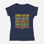 Things We Did-Womens-V-Neck-Tee-kg07