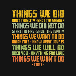 Things We Did