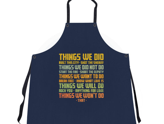 Things We Did