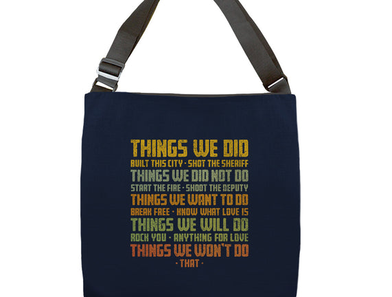 Things We Did