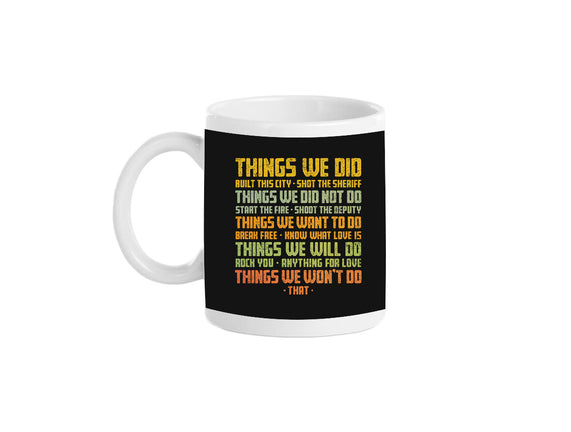 Things We Did