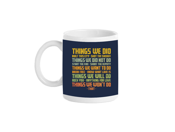Things We Did