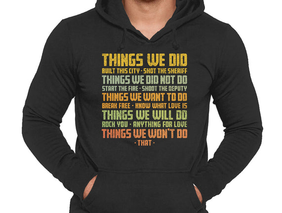 Things We Did