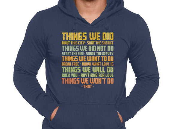 Things We Did