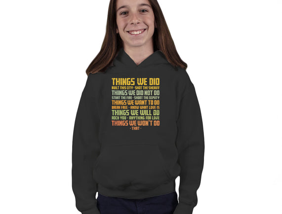 Things We Did