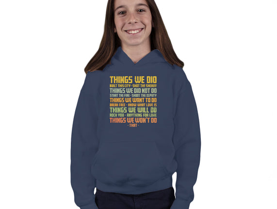 Things We Did