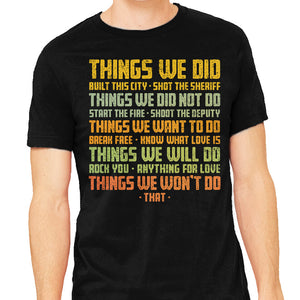 Things We Did