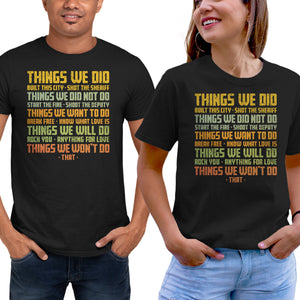 Things We Did