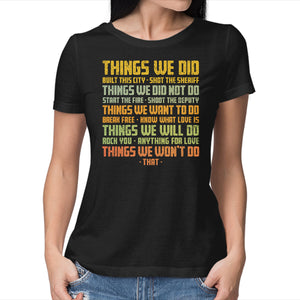 Things We Did