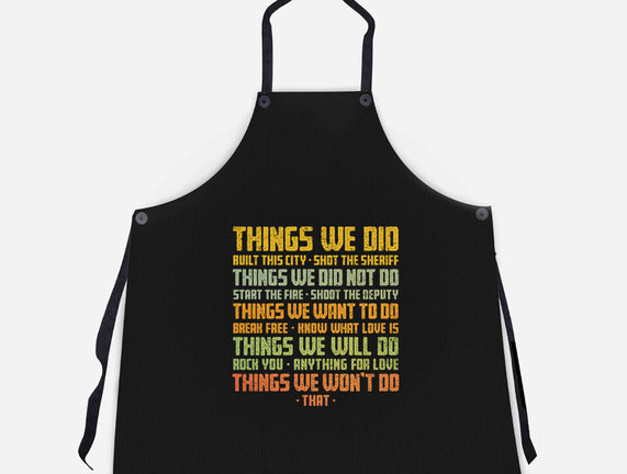 Things We Did