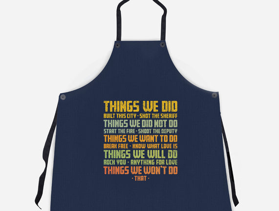 Things We Did