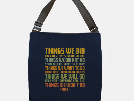 Things We Did