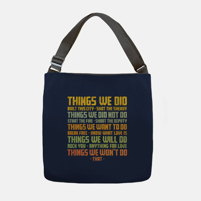 Things We Did-None-Adjustable Tote-Bag-kg07