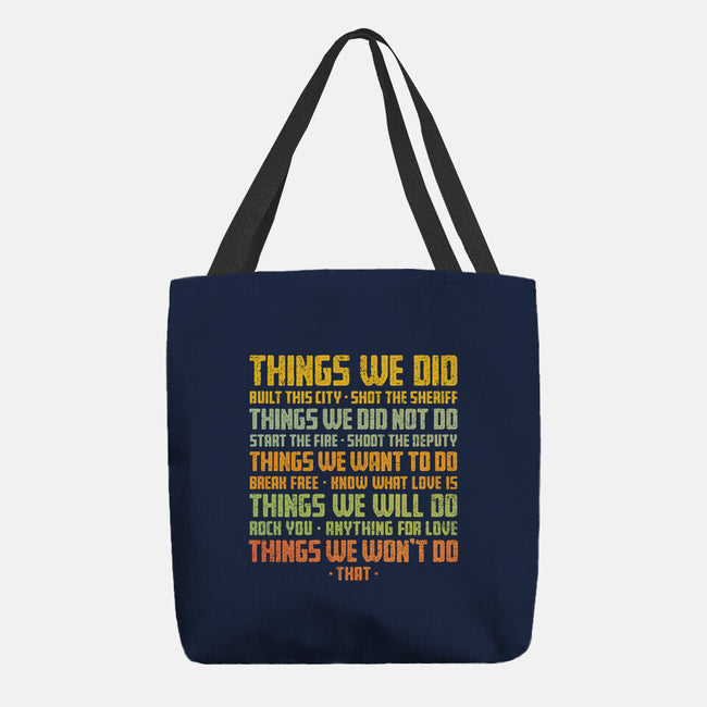 Things We Did-None-Basic Tote-Bag-kg07
