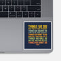 Things We Did-None-Glossy-Sticker-kg07