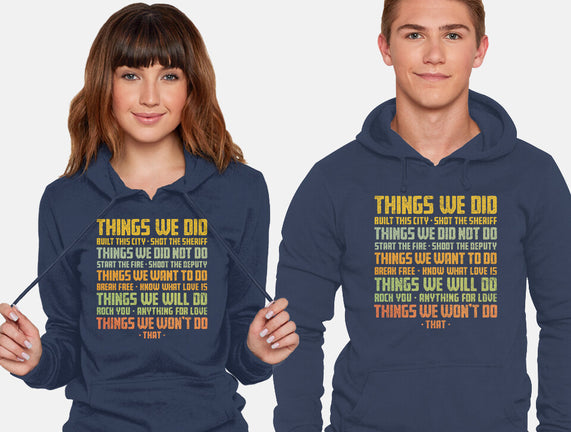 Things We Did