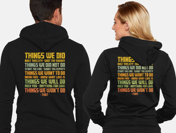 Things We Did