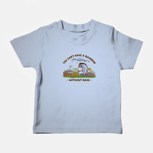Rain And Rainbows-Baby-Basic-Tee-kg07