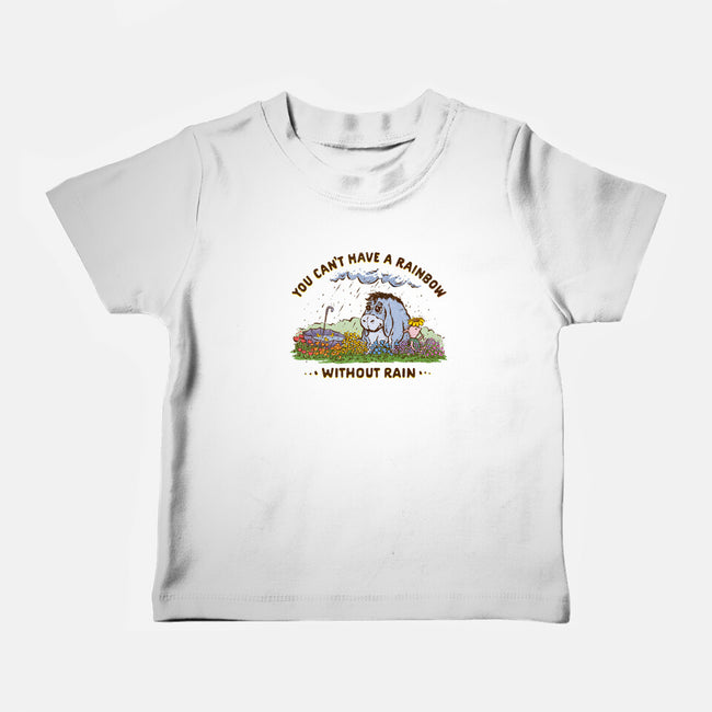 Rain And Rainbows-Baby-Basic-Tee-kg07