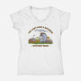 Rain And Rainbows-Womens-V-Neck-Tee-kg07